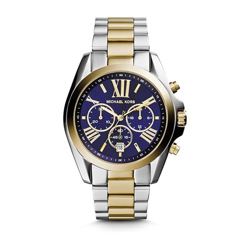 michael kors blue face two tone watch|michael kors watch 251501.